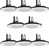 8er Pack LED-HighBay, UFO, 100 W, 10000 lm, 5000 K (neutralweiß), IP65, EPISTAR.