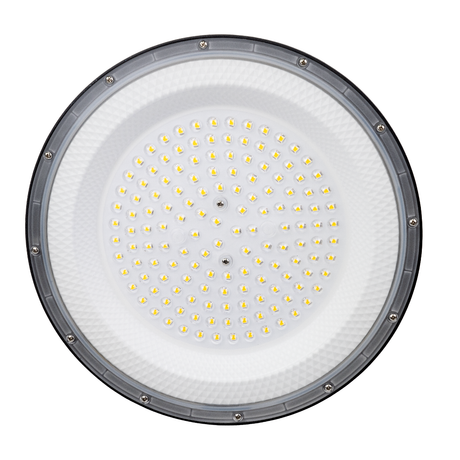 5er Pack LED-HighBay, UFO, schwarz, 150 W, 15000 lm, 5000 K (neutralweiß), IP65