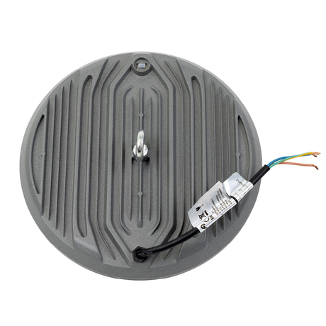 LED-HighBay, UFO, grau, 100 W, 10000 lm, CCT 3000-6500 K (warm-, neutral-, kaltweiß), IP65