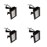 4er Pack LED-Hallenleuchte, linear, 50 W, 5000 lm, 4000 K (neutralweiß), IP65, schwarz.