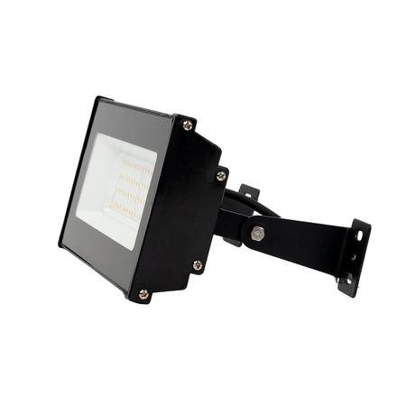 LED-Highbay linear, 50 W / 5000 lm (100 lm/W), 4000 K (neutralweiß), schlagfester LED Hallentiefstrahler IP65, schwarz