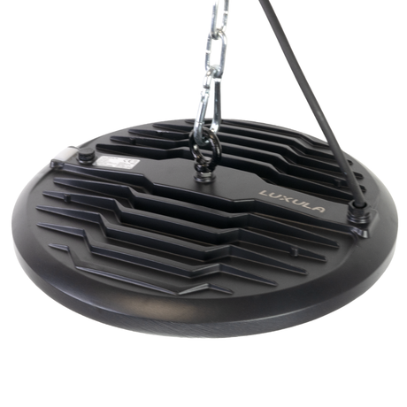 LED-HighBay, UFO, schwarz, 150 W, 15000 lm, 3CCT 3000-6500 K (warm-, neutral-, kaltweiß), IP65