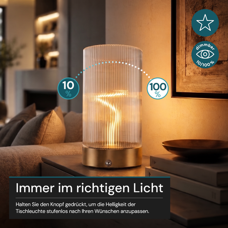 LED Tischleuchte, dimmbar, 0,5 W, 30 lm, 2700K
