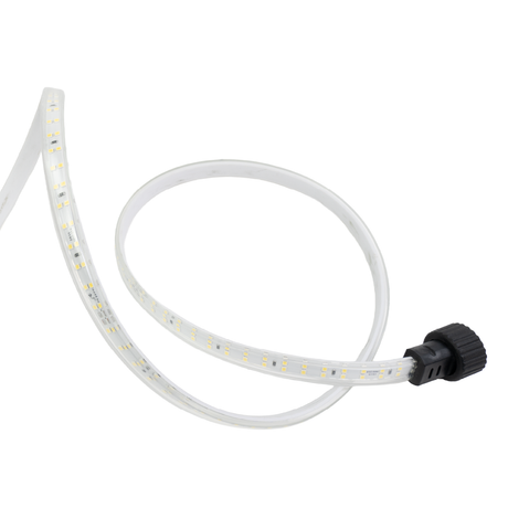 LED-Streifen, Baustrahler, 50 m, 5000 K (neutralweiß), IP65-wassergeschützt, 1000 lm/m, 180 LED/m, 220 V AC, EU-Stecker, Lichtbandtrommel, kürzbar und erweiterbar, Außen/Innen.