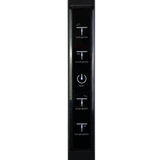 LED-Büro-Stehleuchte, Up/Down, UGR<16, CRI98, dimmbar, 90 W, 1940 x 40 x 2040 mm, 5000 lm, schwarz