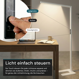 LED-Büro-Stehleuchte, Up/Down, UGR<16, CRI98, dimmbar, 45 W, 1940 x 40 x 1050 mm, 3500 lm, weiß