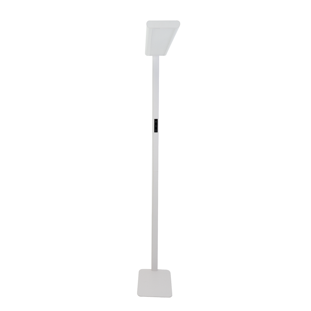 LED-Büro-Stehleuchte, Up/Down, UGR<16, CRI98, dimmbar, 60 W, 1887 x 840 x 370 mm, 3500 lm, weiß