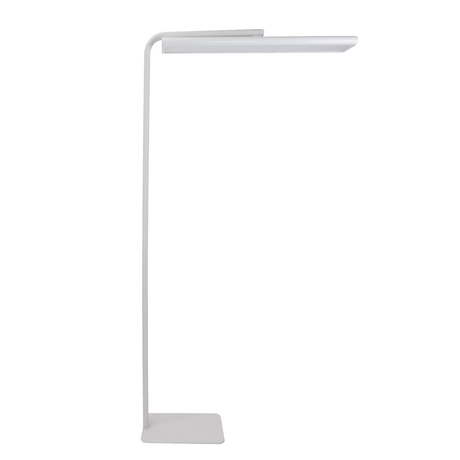 LED-Büro-Stehleuchte, Up/Down, UGR<16, CRI98, dimmbar, 60 W, 1887 x 840 x 370 mm, 3500 lm, weiß