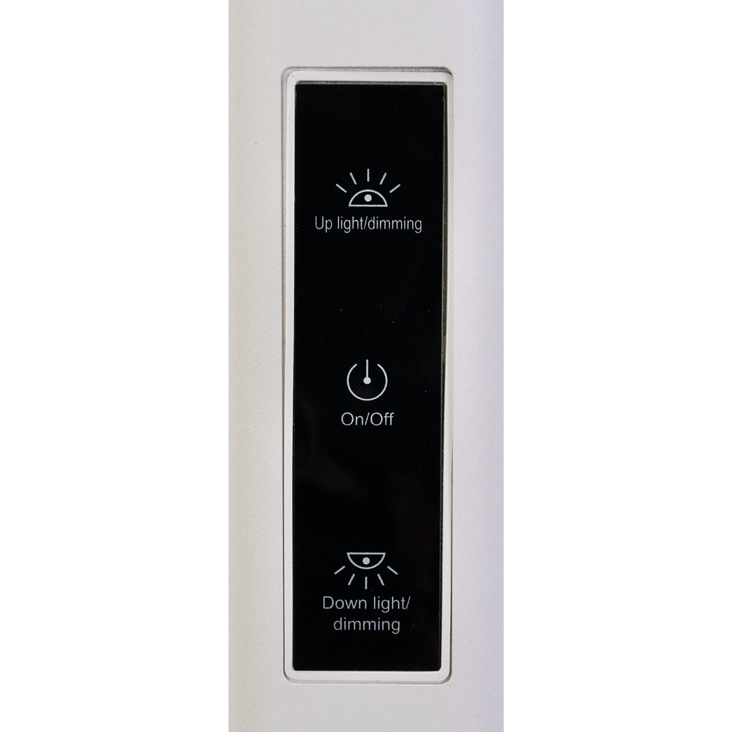 LED-Büro-Stehleuchte, Up/Down, UGR<16, CRI98, dimmbar, 60 W, 1887 x 840 x 370 mm, 3500 lm, weiß