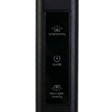 LED-Büro-Stehleuchte, Up/Down, UGR<16, CRI98, dimmbar, 60 W, 1700 x 840 x 250 mm, 3500 lm, schwarz