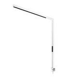 LED Büro-Klemmleuchtel Up/Down, UGR<16, CRI98, dimmbar, 45 W, 1200 x 40 x 1050 mm, 3500 lm, weiß.