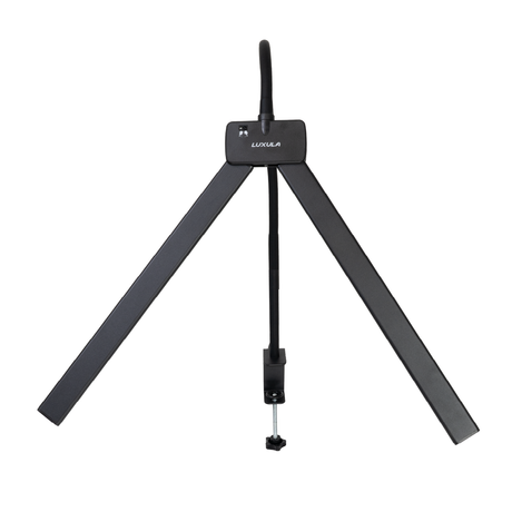 LED-Schreibtischlampe, Doppelkopf, in Schwarz, dimmbar, 5 Farbtemperaturstufen, 18 W, 1100 lm, klemm- und voll verstellbare Monitor-/Tischlampe mit kotaktlosem Ein-/Ausschaltssensor