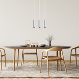 LED-Pendelleuchte, weiß/schwarz, aus Aluminium, 3-flammig, GU10-Fassung, IP20.
