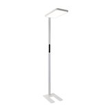 LED Büro-Stehleuchte, Up/Down, in Weiß, 100 W, 7000 lm, 4000 K (neutralweiß), UGR<16, CRI98, dimmbar, RG0, Bridgelux LED, Arbeitsplatzleuchte
