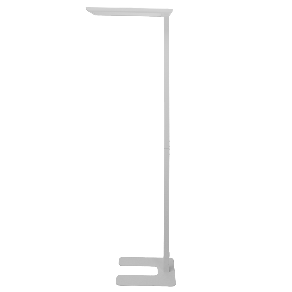LED Büro-Stehleuchte, Up/Down, in Weiß, 100 W, 7000 lm, 4000 K (neutralweiß), UGR<16, CRI98, dimmbar, RG0, Bridgelux LED, Arbeitsplatzleuchte