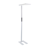 LED Büro-Stehleuchte, Up/Down, in Weiß, 100 W, 7000 lm, 4000 K (neutralweiß), UGR<16, CRI98, dimmbar, RG0, Bridgelux LED, Arbeitsplatzleuchte
