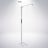 LED Büro-Stehleuchte DUO Line, Up/Down, weiß, 120 W, 8500 lm, 4000 K (neutralweiß), UGR<16 blendfrei, CRI98, dimmbar, RG0, Arbeitsplatzleuchte