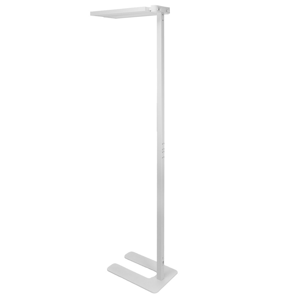 LED Büro-Stehleuchte DUO Line, Up/Down, weiß, 120 W, 8500 lm, 4000 K (neutralweiß), UGR<16 blendfrei, CRI98, dimmbar, RG0, Arbeitsplatzleuchte