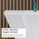 LED Büro-Stehleuchte DUO Line, Up/Down, weiß, 120 W, 8500 lm, 4000 K (neutralweiß), UGR<16 blendfrei, CRI98, dimmbar, RG0, Arbeitsplatzleuchte