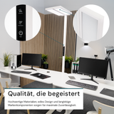 LED Büro-Stehleuchte DUO Line, Up/Down, weiß, 120 W, 8500 lm, 4000 K (neutralweiß), UGR<16 blendfrei, CRI98, dimmbar, RG0, Arbeitsplatzleuchte