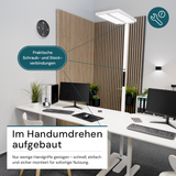 LED Büro-Stehleuchte DUO Line, Up/Down, weiß, 120 W, 8500 lm, 4000 K (neutralweiß), UGR<16 blendfrei, CRI98, dimmbar, RG0, Arbeitsplatzleuchte