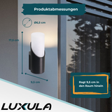 4er-Pack Moderne Wandleuchte, Innen/Außen, schwarz, GU10 Fassung, IP54, Aluminium.