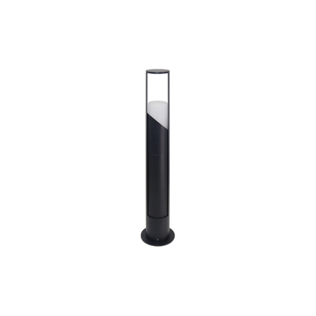 Schöne Wegeleuchte, schwarz, GU10 Fassung, IP44, Aluminium, mit Erdspieß, Höhe 60 cm.