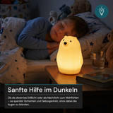 LED Nachtlicht Eisbär 1,7 W, 70 lm, 3000 K, 5-Stufen-Dimmfunktion, 30-Minuten-Timer