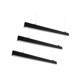 3er-Pack LED Büro-/Tresenleuchte Up&Down, schwarz, 120 cm, 30 W, 3600 lm, UGR<19, 3000-6500 K (CCT), LIFUD Netzteil, erweiterbar, Aluminium.