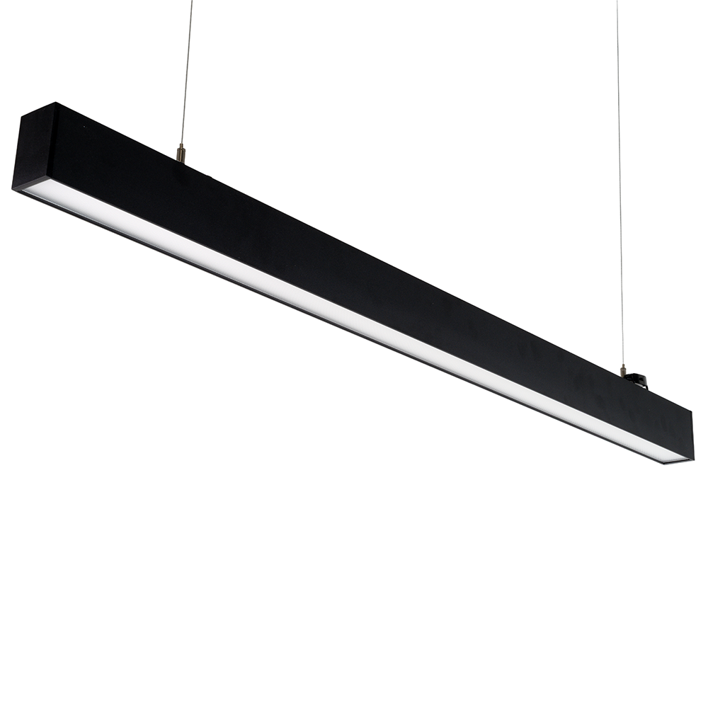 9er-Pack LED Büro-/Tresenleuchte Up&Down, schwarz, 120 cm, 30 W, 3600 lm, UGR<19, 3000-6500 K (CCT), LIFUD Netzteil, erweiterbar, Aluminium.