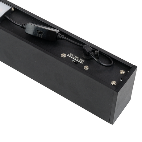 6er-Pack LED Büro-/Tresenleuchte Up&Down, schwarz, 120 cm, 30 W, 3600 lm, UGR<19, 3000-6500 K (CCT), LIFUD Netzteil, erweiterbar, Aluminium.