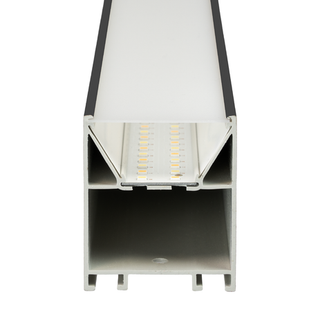 LED Büro-/Tresenleuchte, in Schwarz, 120 cm, 40W, 4800 lm, 3000-6500 K (CCT), EAGLERISE Netzteil
