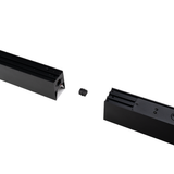 LED Büro-/Tresenleuchte, in Schwarz, 120 cm, 40 W, 4000 lm, 3000-6500 K (CCT), LIFUD Netzteil, erweiterbar, Aluminium