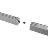 LED Büro-/Tresenleuchte, in Grau, 120 cm, 40 W, 4000 lm, 3000-6500 K (CCT), LIFUD Netzteil, erweiterbar, Aluminium