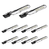 10er Pack LED Straßenleuchte, SLIM, 30 W, 3600 lm, 5000 K (neutralweiß), IP65, Wand- und Mastmontage.