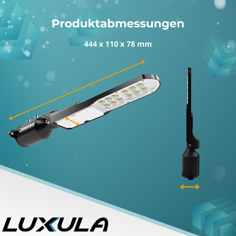 2er Pack LED Straßenleuchte, SLIM, 30 W, 3600 lm, 5000 K (neutralweiß), IP65, Wand- und Mastmontage.