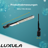 5er Pack LED Straßenleuchte, SLIM, 100 W, 12000 lm, 5000 K (neutralweiß), IP65, Wand- und Mastmontage.