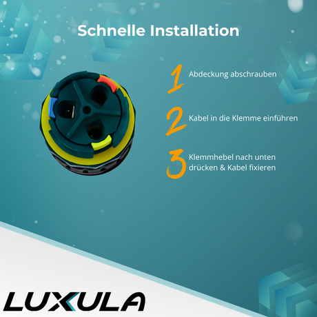 Kabelschnellverbinder 3-polig, IP68-wasserdicht, 450V, 24A.