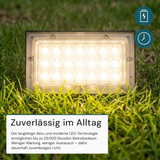 Solar LED Wandleuchte Up/Down, PIR-Sensor, IP65, warmweiß (3000 K), mit Akku
