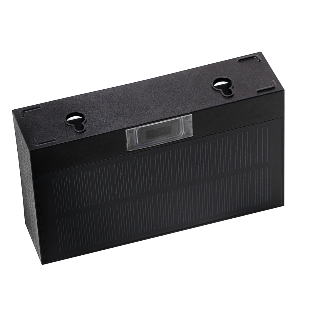 Solar LED Wandleuchte Up/Down, PIR-Sensor, IP65, warmweiß (3000 K), mit Akku