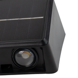 Solar LED Wandleuchte Außen, Up/Down, 3-flammig, 3 Lichtfarben einstellbar (CCT), IP54-wasserdicht, mit Akku, lange Leuchtdauer, Gartenleuchte