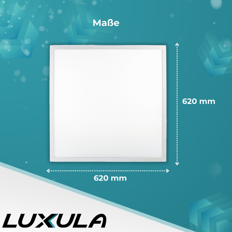 2er Pack LED BackLit Panel, 62x62 cm, inkl Aufbaurahmen, 36W, 3600lm, 4000K, ECO Line.