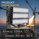 LED Stadion Fluter, 300 W, 39000 lm, 5000 K, IP66