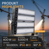 LED Stadion Fluter, 400 W, 52000 lm, 5000 K, IP66