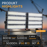 LED Stadion Fluter, 800 W, 104000 lm, 5000 K, IP66