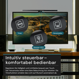 Monitor Lampe in Schwarz, Touch Control, 50 cm, 5 W Leistung, Lichtfarbe und Helligkeit einstellbar, Bildschirmlampe.