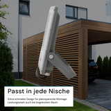 LED-Fluter, 100 W, 4000 K (neutralweiß), 12000 lm, grau, IP65.