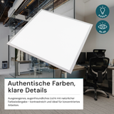 4er Pack LED-Panels, 36 W, 62x62 cm, 6000K