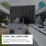 Schwenkbarer LED Fluter, 20 W, 2100 lm, 4000 K (neutralweiß), IP54, flexibler Strahler, Aluminiumdruckguss, Wandleuchte