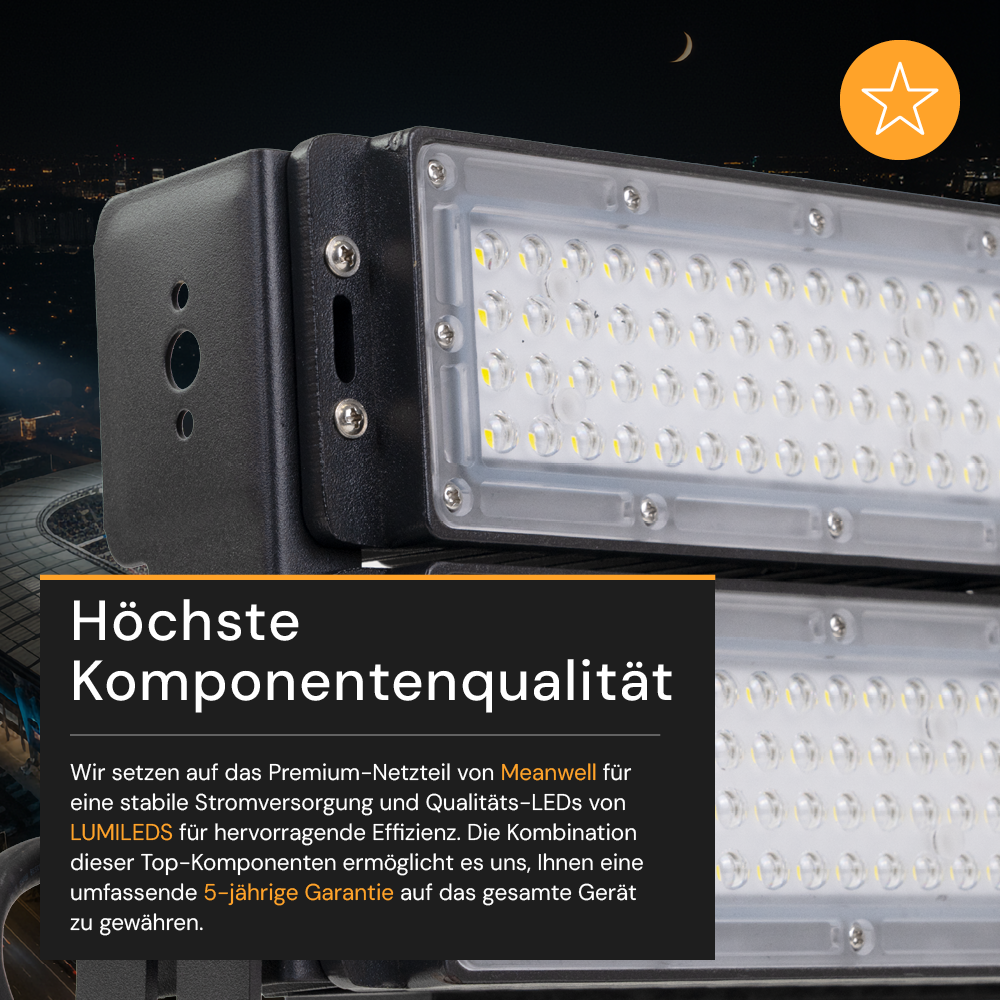 LED Stadion Fluter, 500 W, 65000 lm, 5000 K, IP66